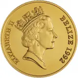 1992 Belize Gold Proof Battle of El Alamein 50th Anniversary 4 Coin Set  obverse
