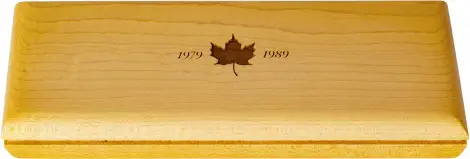 1989 Gold Proof 10th Anniversary of the Maple  Coin Sets Canada 4 Coins closed box