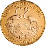 1973 Bahamas Gold Proof Independence $50 Coin