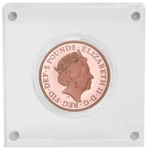 2020 Gold Proof British Decimal Elizabeth II 75th Anniversary of the End of WWII obverse display