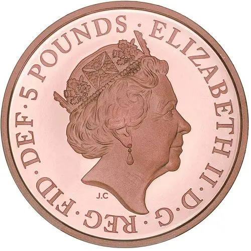 2020 Gold Proof British Decimal Elizabeth II 75th Anniversary of the End of WWII obverse