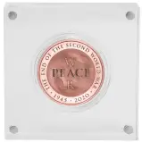 2020 Gold Proof British Decimal Elizabeth II 75th Anniversary of the End of WWII reverse display