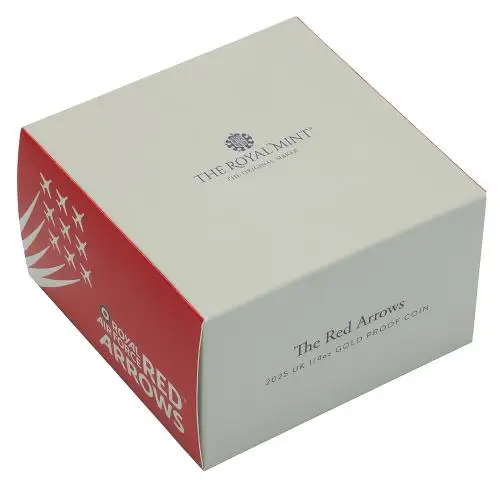 2025 The Red Arrows 1/4 Gold Proof Coin box