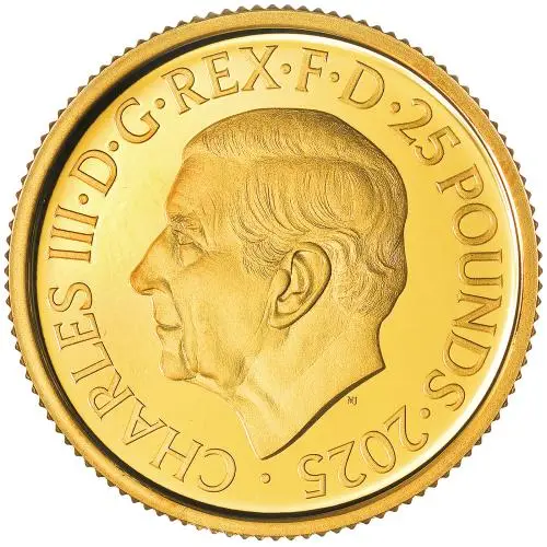 2025 The Red Arrows 1/4 Gold Proof Coin obverse