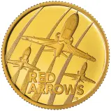2025 The Red Arrows 1/4 oz Gold Proof Coin - Pre-Owned