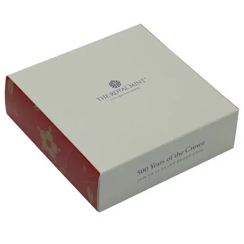 2026 '500 Years of the Crown' Silver Proof £5 Coin box