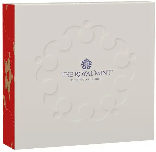 2026 Silver Proof 28.28g 500 Years of the Crown outer presentation box