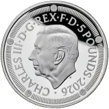 2026 Silver Proof 28.28g 500 Years of the Crown Charles III obverse trm