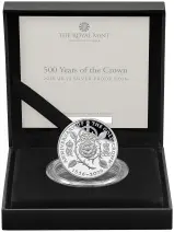 2026 Silver Proof coin 28.28g 500 Years of the Crown in presentation box with certificate