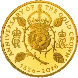2026 '500 Years of the Crown' Gold Proof £5 Coin