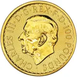 2026 1 ounce Gold Britannia in sleeve obverse