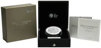 2013 Silver Proof 1 Kilogram Elizabeth II 60th Anniversary of the Coronation £500  Coin United Kingdom The Royal Mint display box
