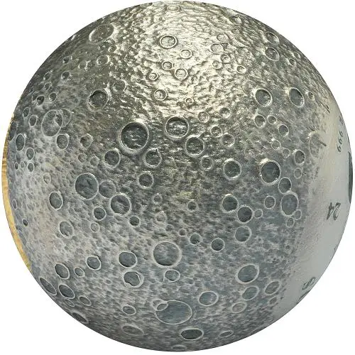 2024 Barbados $5 Fine Silver Coin – 55th Anniversary Moon Landing edge