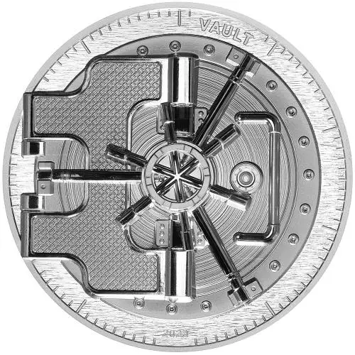 2023 Cook Islands $20 Fine Silver Vault Door Coin reverse