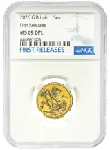 2026 Sovereign Gold Bullion Coin - NGC Graded MS 69 DPL