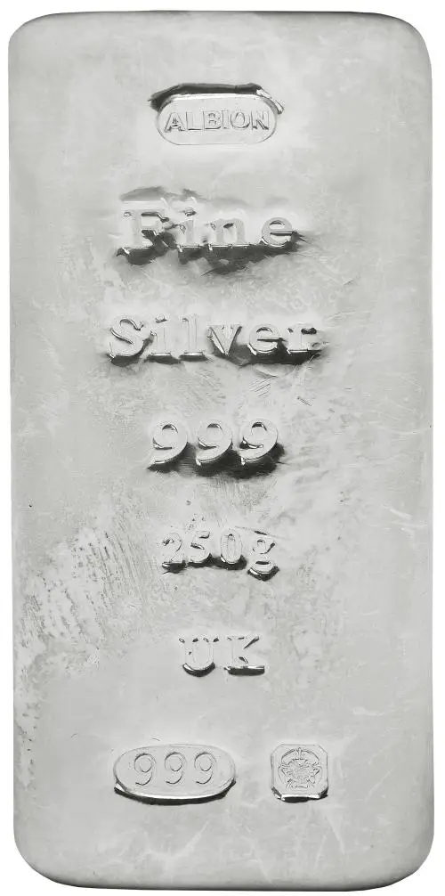 Albion 250g Silver Bullion Bar - Pre-Owned REVERSE