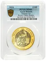 2024 Tudor Beasts 'Tudor Dragon' 1 oz Gold Bullion Coin - PCGS Graded MS-66