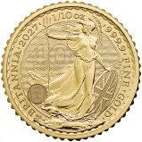 2027 Britannia 0.1 oz Gold Bullion Coin