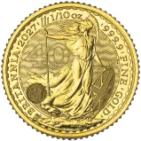 2027 Britannia 0.1 oz Gold Bullion Coin
