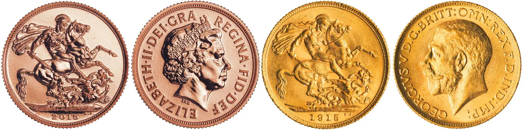 1915 - 2015 Gold Bullion Sovereign Centenary of the First World War  Coin Set With Cert With Box United Kingdom The Royal Mint 2 Coins reverse