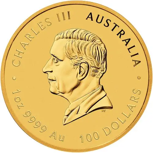 2027 Australian Year of the Goat 1 oz Gold Bullion Coin obverse trpm image