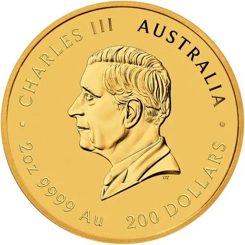 2027 Australian Year of the Goat 2 oz Gold Bullion Coin obverse pm image