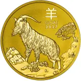2027 Australian Year of the Goat 2 oz Gold Bullion Coin