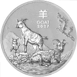 2027 Australian Year of the Goat 2 oz Silver Bullion Coin
