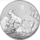 2027 Australian Year of the Goat 1 kg Silver Bullion Coin