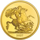 2027 Quintuple Sovereign Gold BU Coin