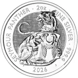 2026 Tudor Beasts 'Seymour Panther' 2 oz Silver Bullion Coin