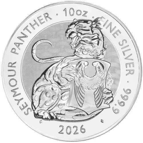 2026 Tudor Beasts 'Seymour Panther' 10 oz Silver Bullion Coin reverse