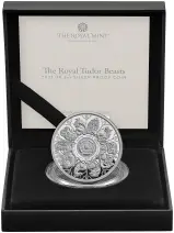2027 Silver Proof 2 Ounce Tudor Beasts Charles III Completer Coin reverse box trm image