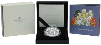 2027 Tudor Beasts Completer 2 oz Silver Proof Coin box reverse box