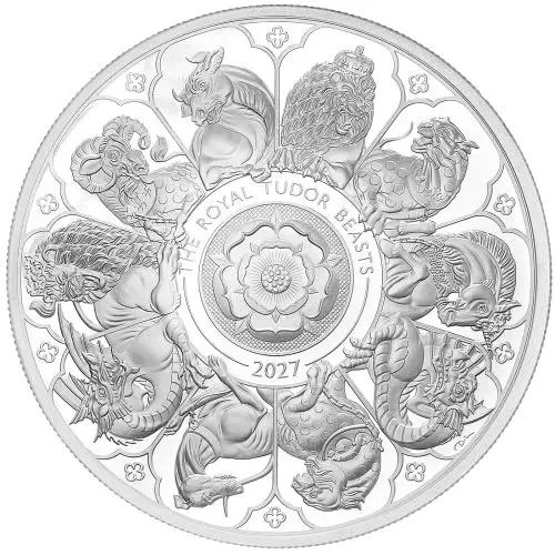 2027 Tudor Beasts Completer 5 oz Silver Proof Coin reverse 1