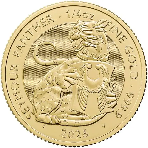 2026 Tudor Beasts 'Seymour Panther' 0.25 oz Gold Bullion Coin reverse trm img