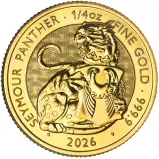 2026 Tudor Beasts 'Seymour Panther' 0.25 oz Gold Bullion Coin