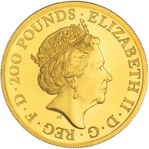 2022 Gold Proof 2 Ounce Britannia Elizabeth II Three Ages Of Women obverse