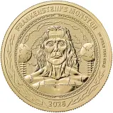 2026 Gothic Horror 'Frankenstein's Monster' 1 oz Gold Bullion Coin reverse trm