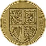 2009 UK Coin £1 BU Shield of Arms