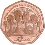 2026 Cluedo Gold Proof 50 Pence Coin