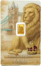  PAMP Lion of England 0.5g Gold Bar - Pre-Owned