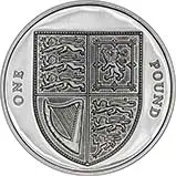 2009 UK Coin £1 Silver Proof Shield of Arms 24468