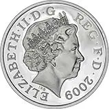 2009 UK Coin £1 Silver Proof Shield of Arms 24469