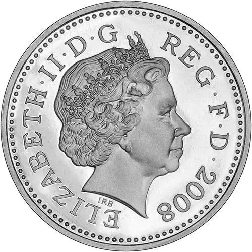 2008 UK Coin £1 Silver Proof Shield of Arms 22733