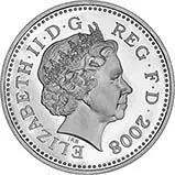 2008 UK Coin £1 Silver Proof Shield of Arms 22733