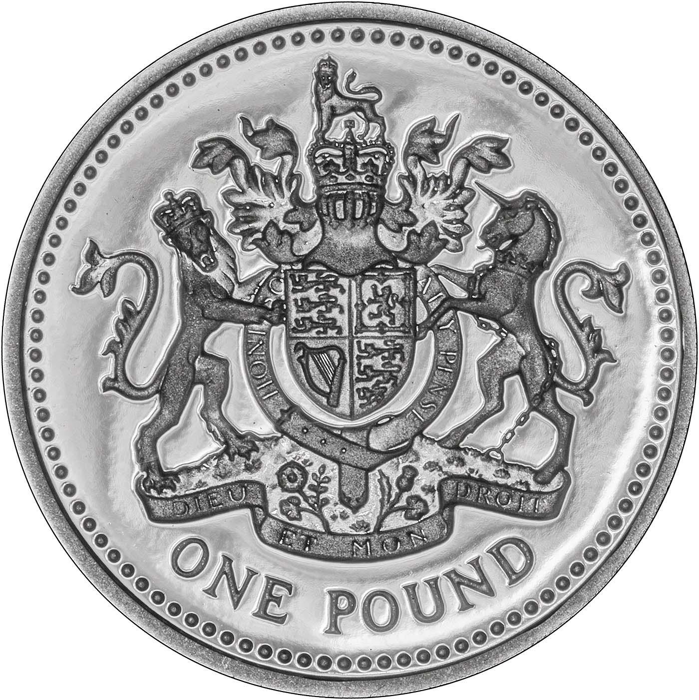 Buy a 1993 Royal Arms £1 Silver Proof Piedfort Coin | Chards