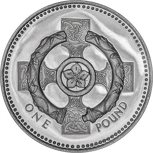 1996 Celtic Cross £1 Silver Proof Piedfort Coin | Chard
