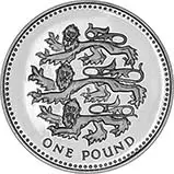 2002 UK Coin £1 Silver Proof Piedfort Three Lions Pound Sterling 23324