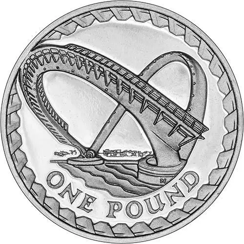 2007 UK Coin £1 Silver Proof Piedfort Millennium Bridge 20486